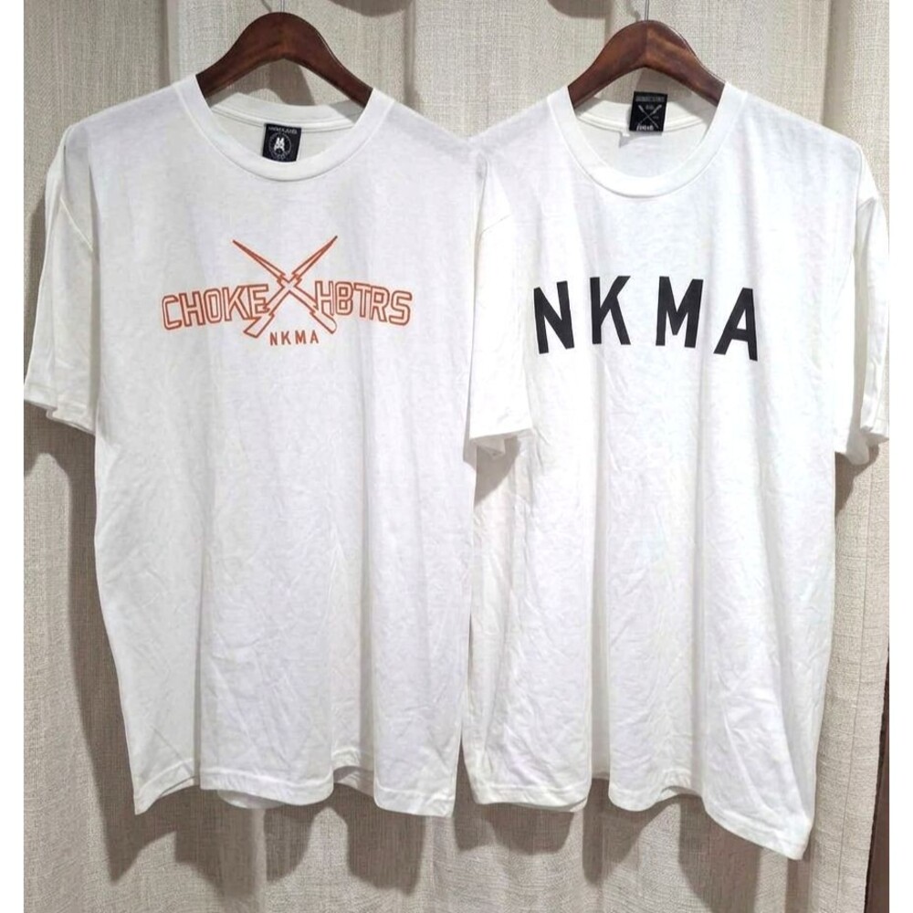 Lot of 2 Nakama Brand White Graphic T-Shirts Mens XL Streetwear Hooligans JDM